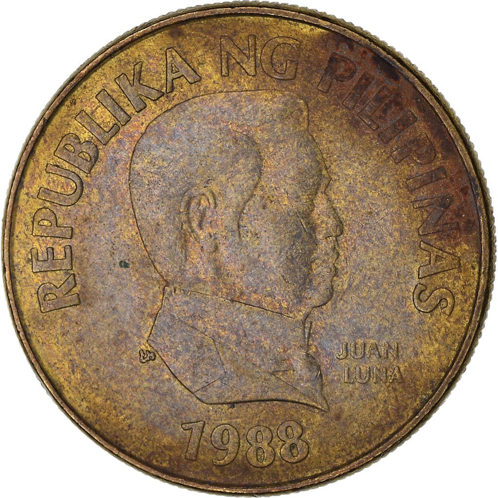 Münze, Philippinen, 25 Sentimos, 1988