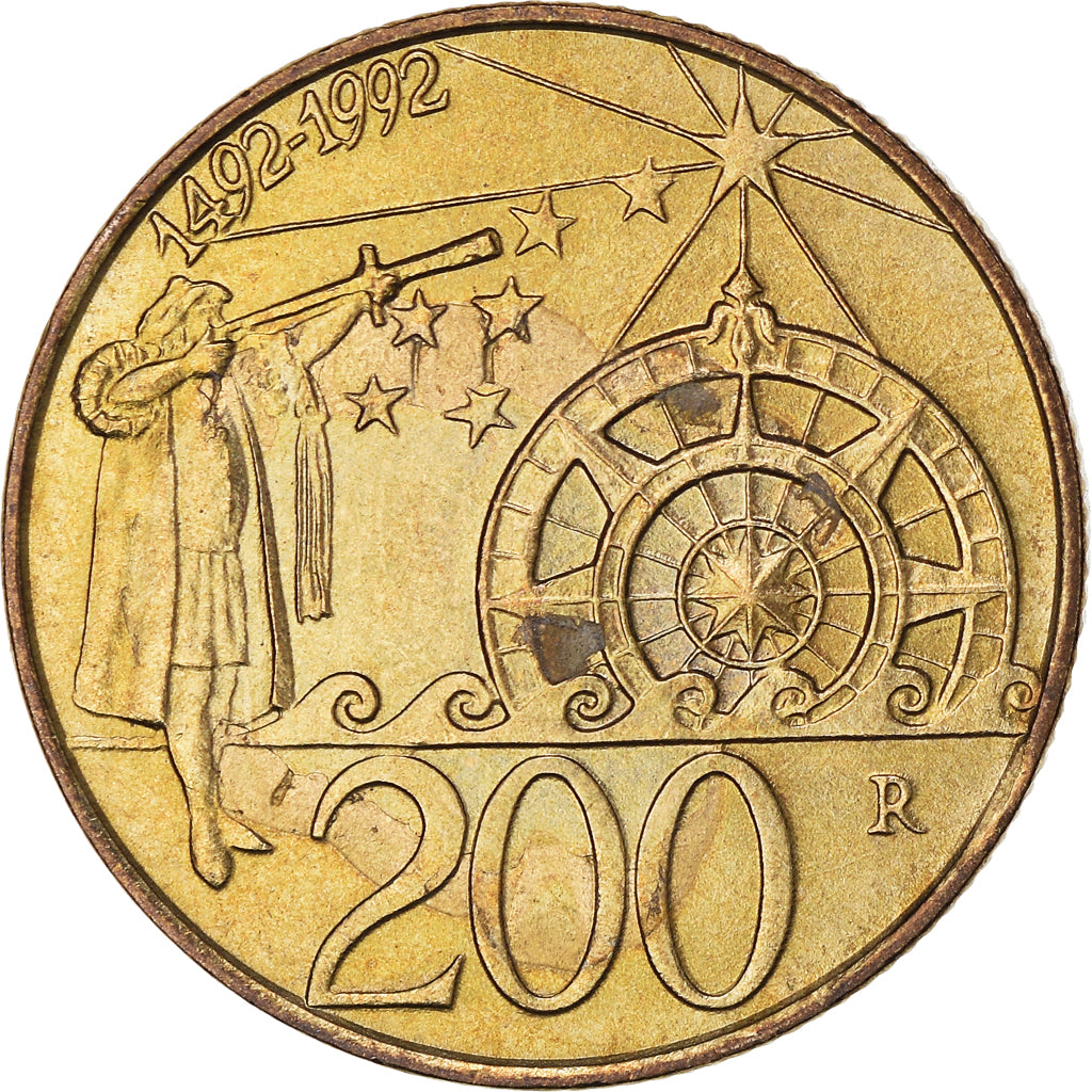 Moneda, San Marino, 200 Lire, 1992