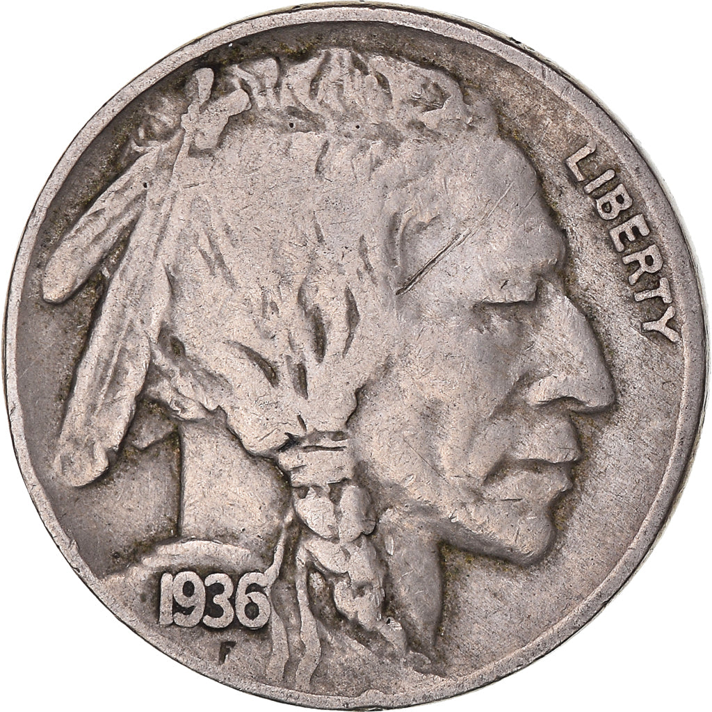 Coin, United States, 5 Cents, 1936