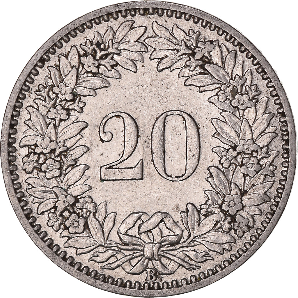 Moneda, Suiza, 20 Rappen, 1913