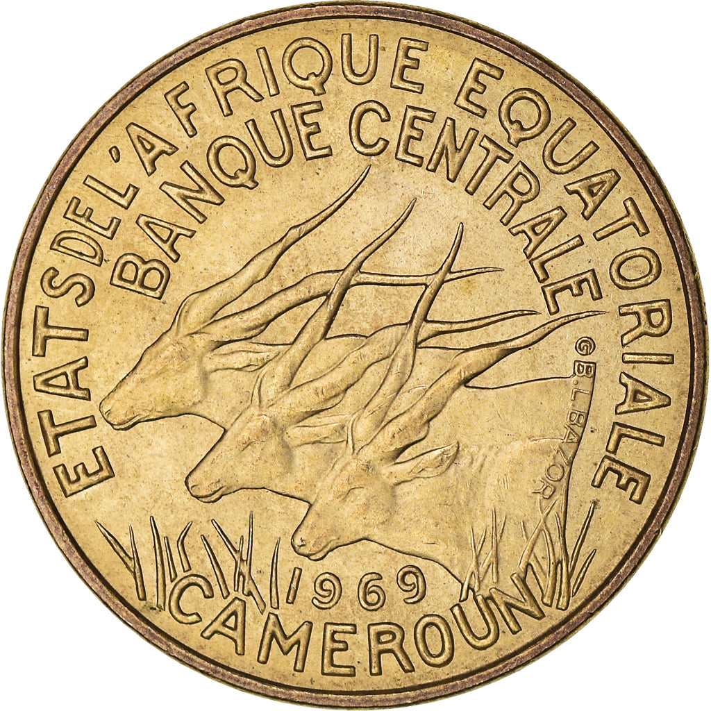 Coin, EQUATORIAL AFRICAN STATES, 10 Francs, 1969