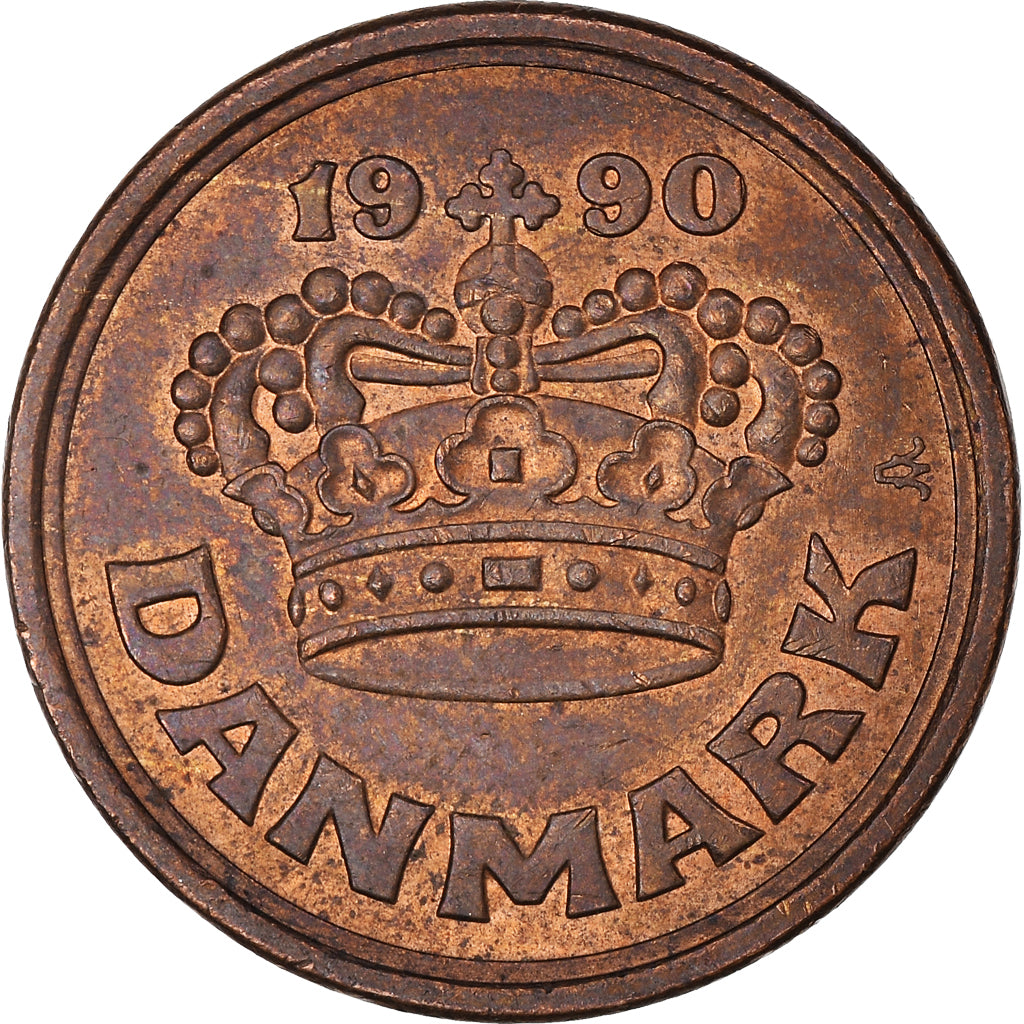 Munten, Denemarken, 50 Öre, 1990