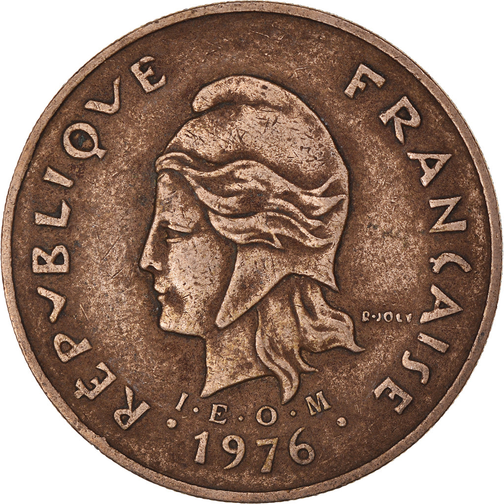 Moneda, Polinesia francesa, 100 Francs, 1976