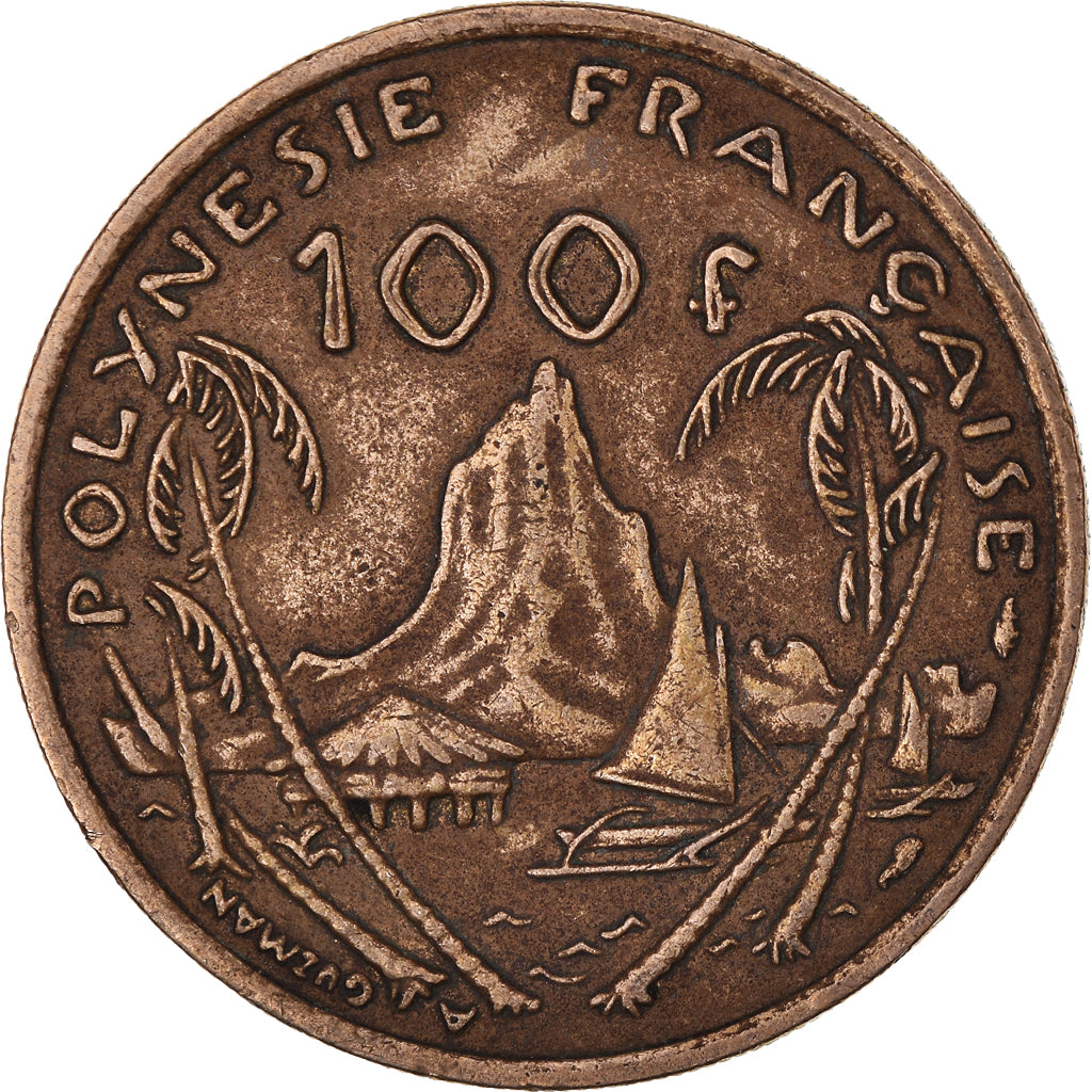Moneda, Polinesia francesa, 100 Francs, 1976