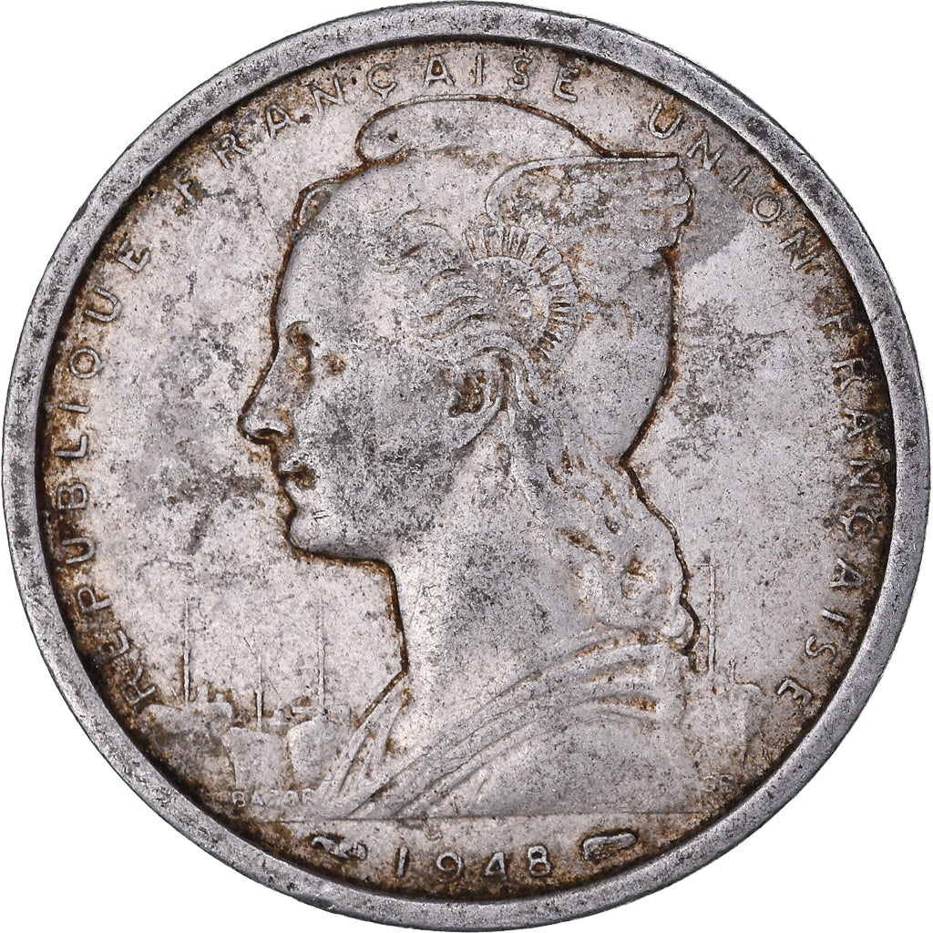 Münze, Kamerun, 2 Francs, 1948