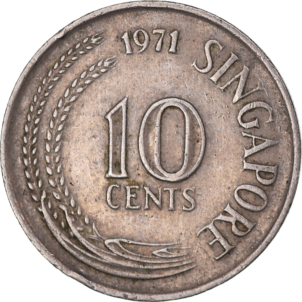 Münze, Singapur, 10 Cents, 1971