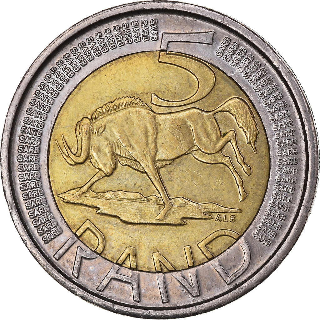 Munten, Zuid Afrika, 5 Rand, 2007