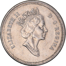Coin, Canada, 5 Cents, 1990