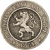 BELGIUM, 10 Centimes, 1864, KM #22, VF(30-35), Copper-Nickel, 21.4, 4.55