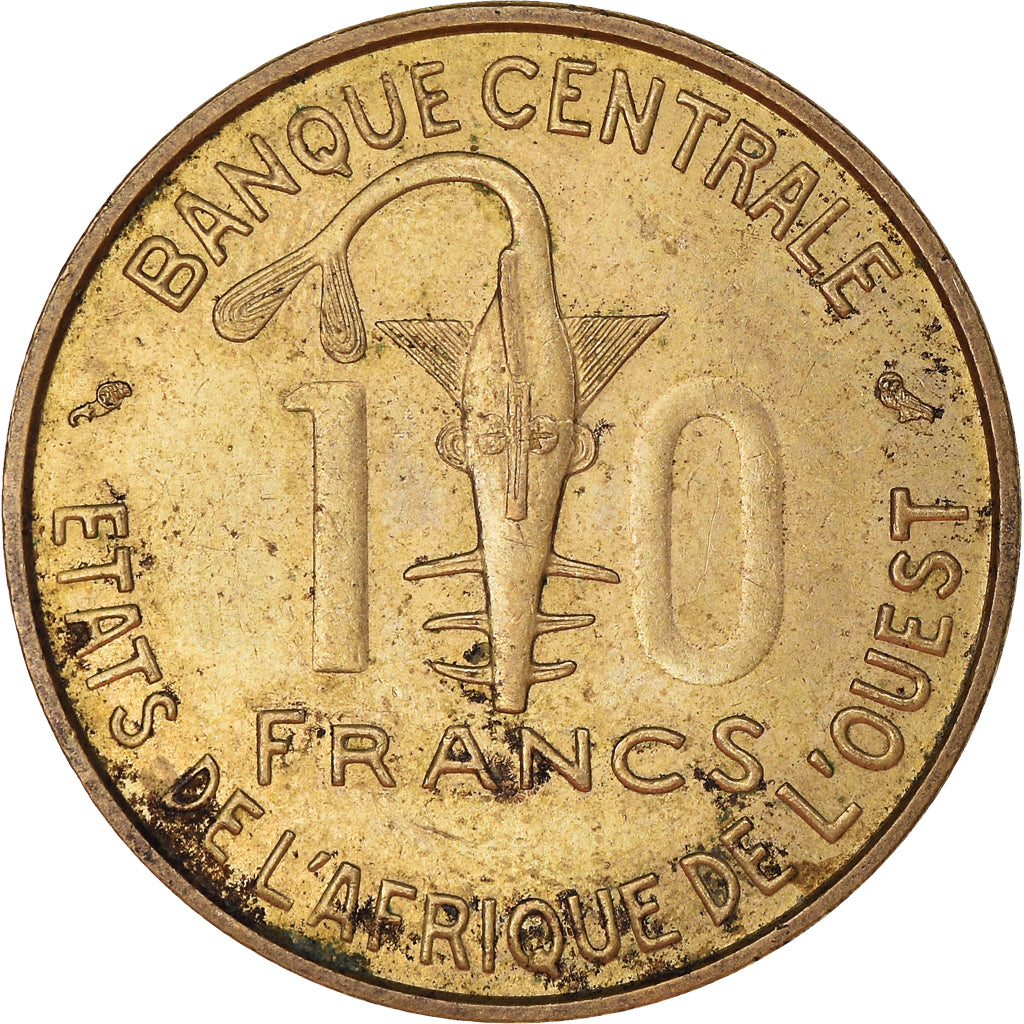 Moneta, Stati dell'Africa occidentale, 10 Francs, 1969