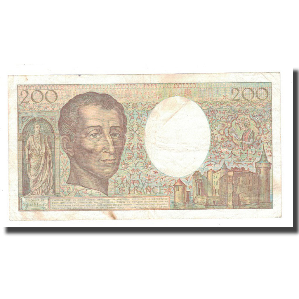 France, 200 Francs, 1988, VF(20-25), Fayette:70.8, KM:155c