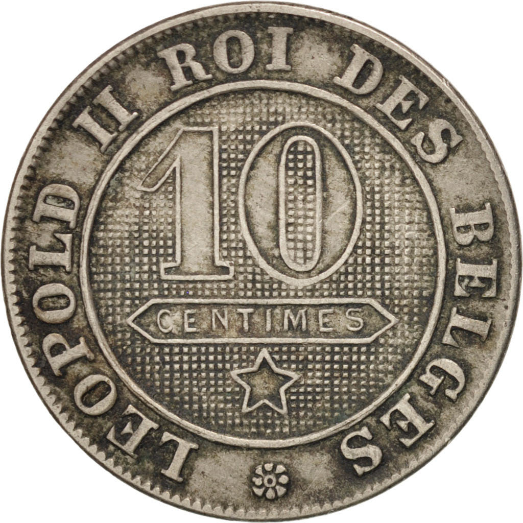 Coin, Belgium, Leopold II, 10 Centimes, 1898, EF(40-45), Copper-nickel, KM:42