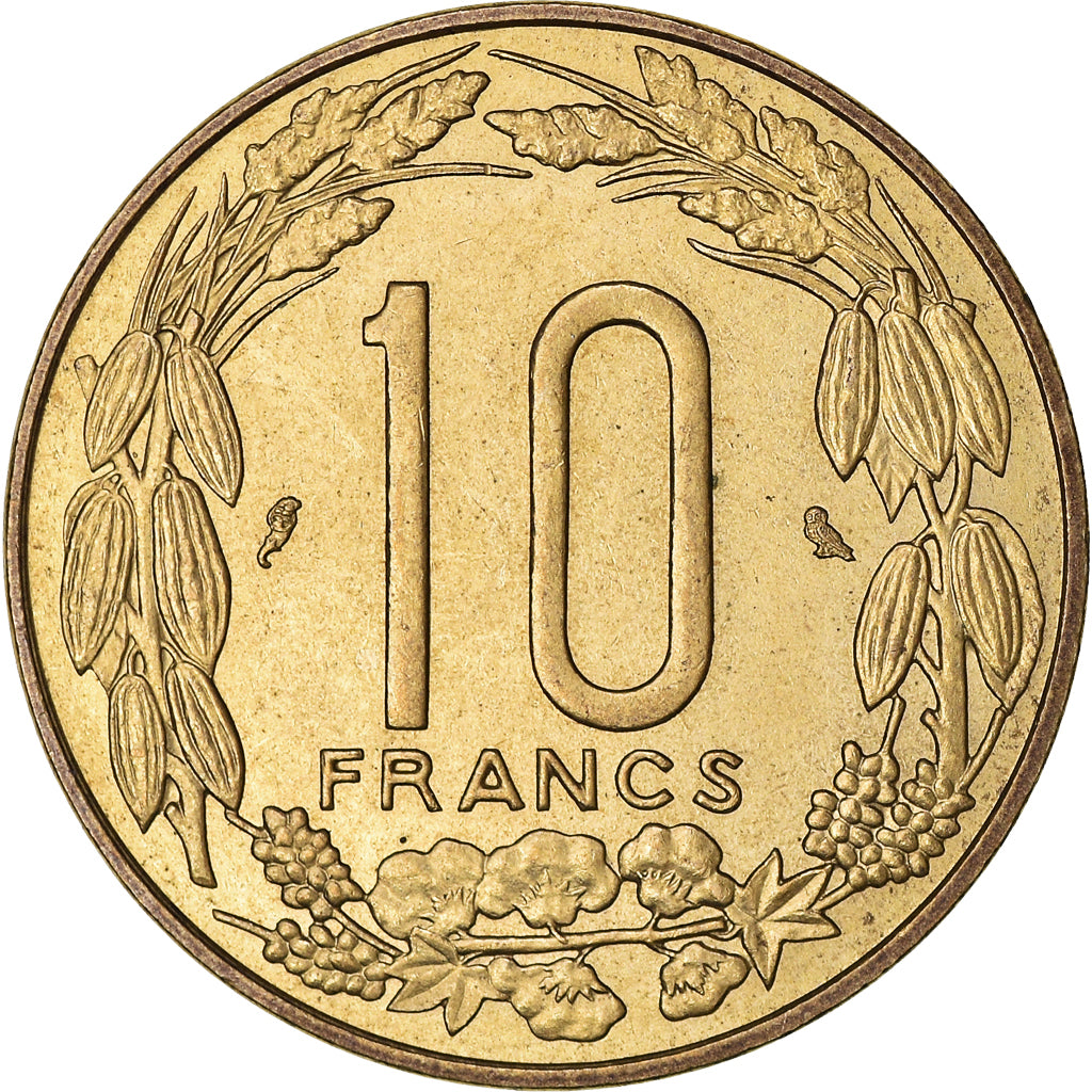 Münze, Äquatorial Afrikanische Staaten, 10 Francs, 1969