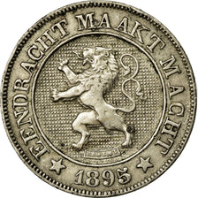 Coin, Belgium, Leopold II, 10 Centimes, 1895, AU(55-58), Copper-nickel, KM:43