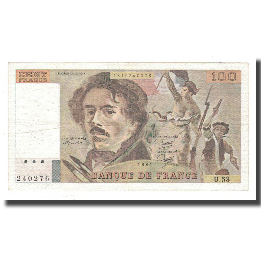 Frankreich, 100 Francs, 1981, S+, Fayette:69.5, KM:154b