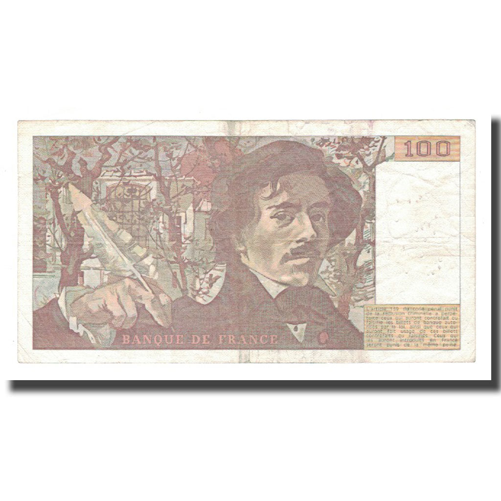 France, 100 Francs, 1981, TB+, Fayette:69.4a), KM:154b