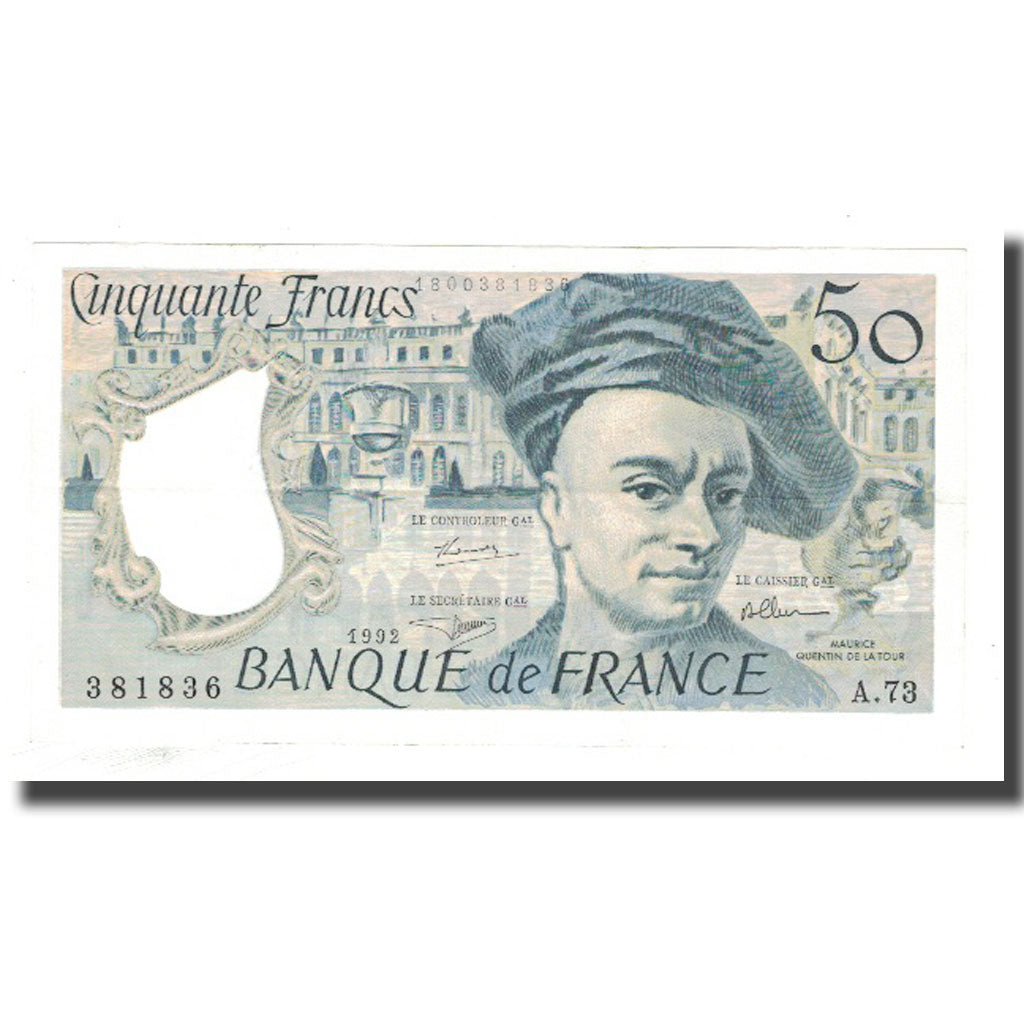 France, 50 Francs, 1992, AU(55-58), Fayette:67.18, KM:152f