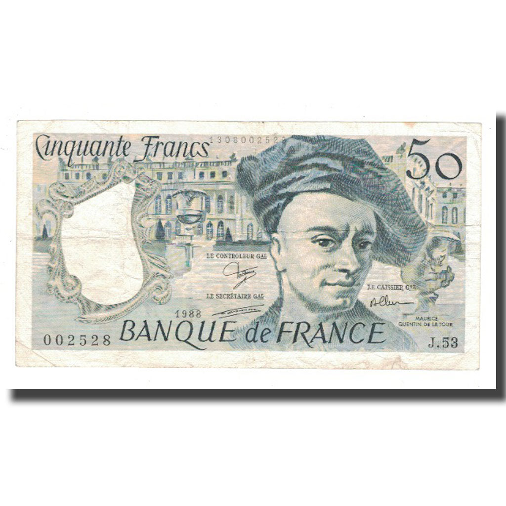 France, 50 Francs, 1988, VF(20-25), Fayette:67.14, KM:152d
