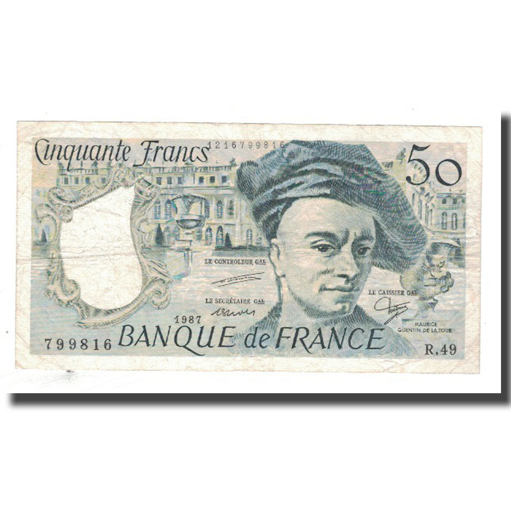 France, 50 Francs, 1987, TB, Fayette:67.13, KM:152c