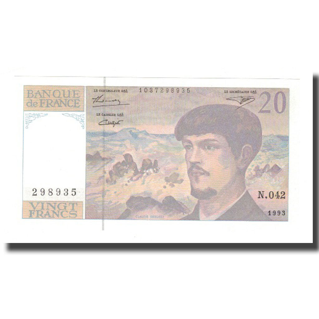 France, 20 Francs, 1993, UNC(63), Fayette:66 bis.5, KM:151g