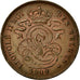 Münze, Belgien, Leopold II, 2 Centimes, 1909, UNZ, Kupfer, KM:35.1