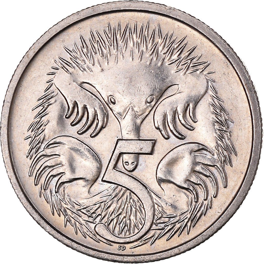 Münze, Australien, 5 Cents, 1993