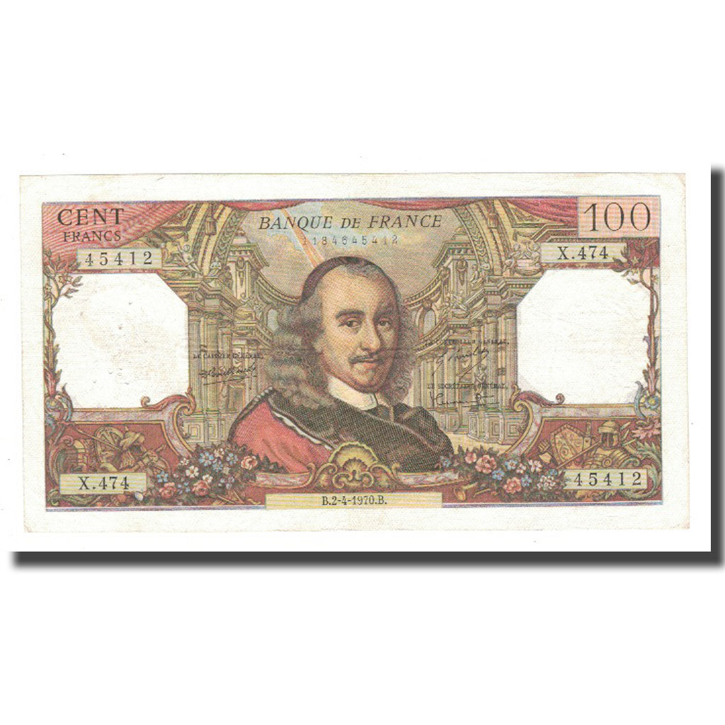 Frankrijk, 100 Francs, 1970, 1970-04-02, TB+, Fayette:65.31, KM:149c