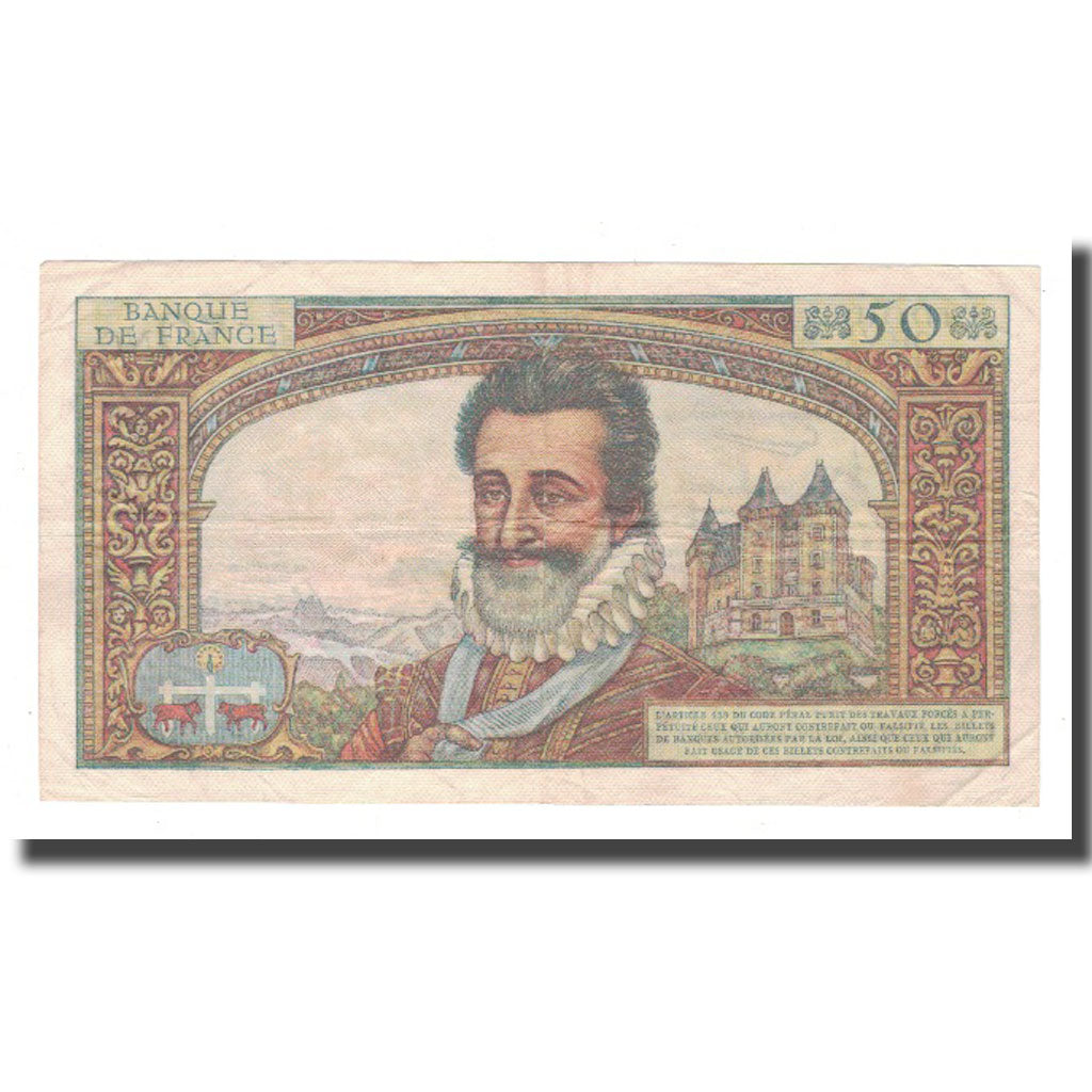 France, 50 Nouveaux Francs, 1961, 1961-07-06, VF(30-35), Fayette:58.6, KM:143a