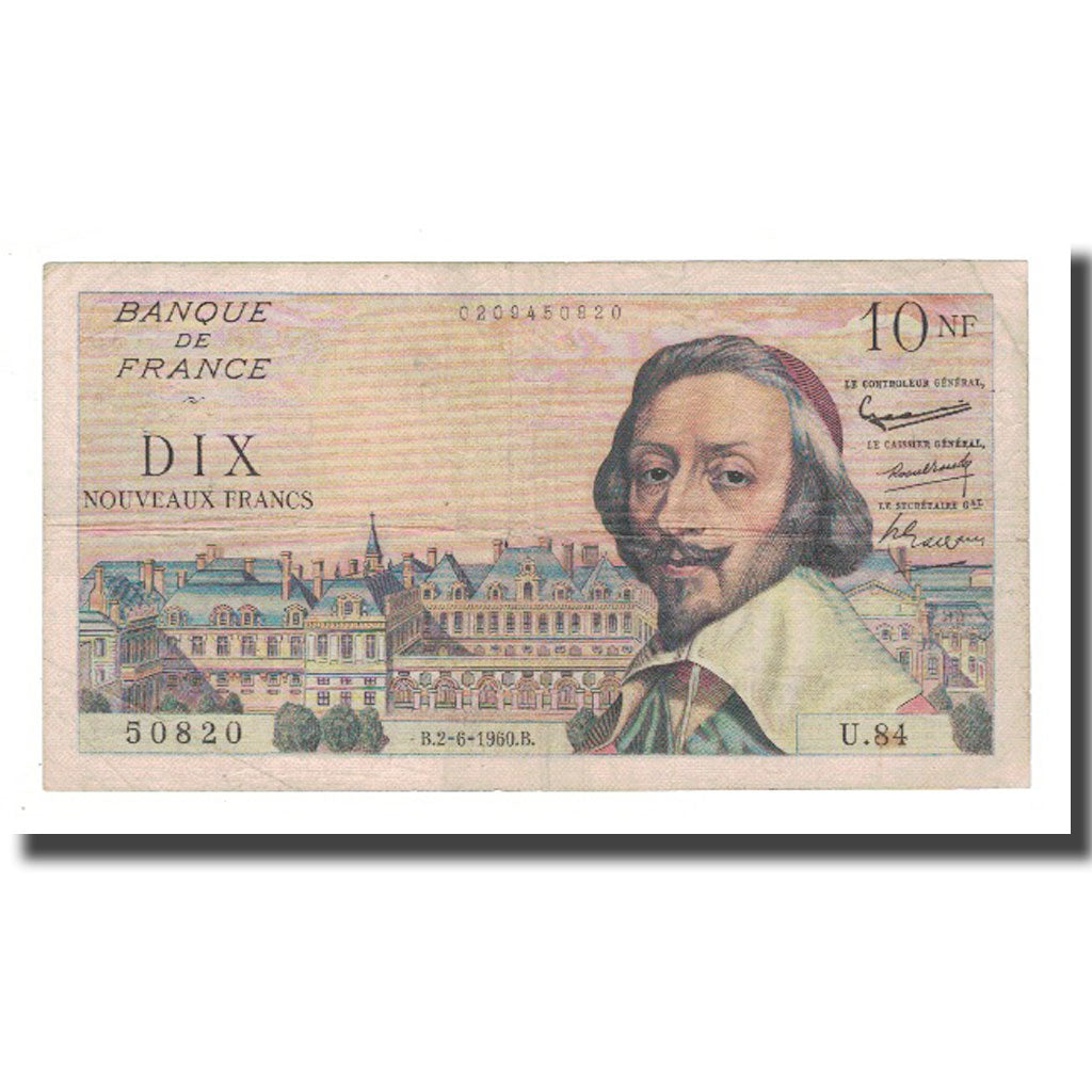 Frankreich, 10 Nouveaux Francs, 1961, 1960-06-02, S, Fayette:57.8, KM:142a