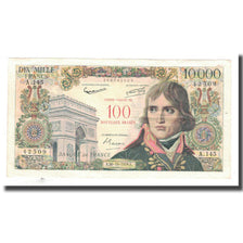 Francja, 100 Nouveaux Francs on 10,000 Francs, 1958, 1958-10-30, VF(30-35)