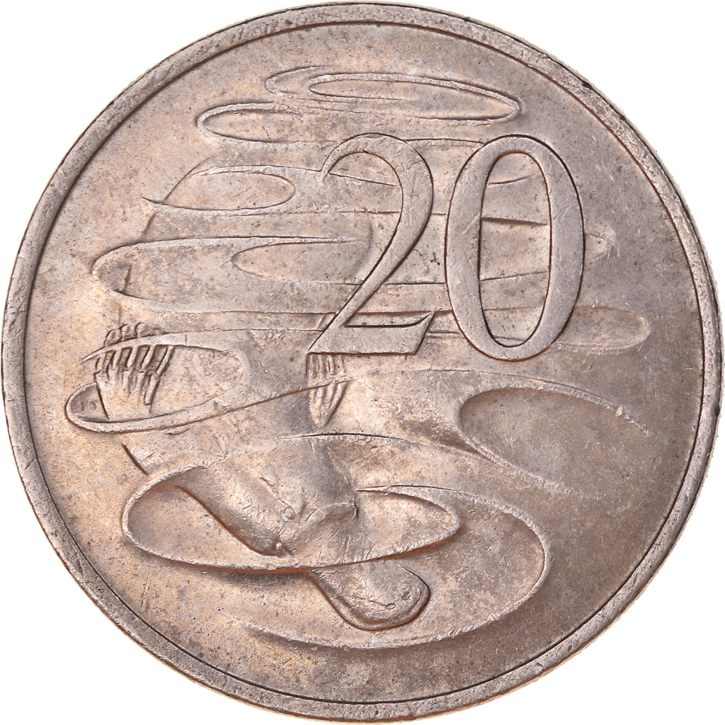Moneta, Australia, 20 Cents, 1980