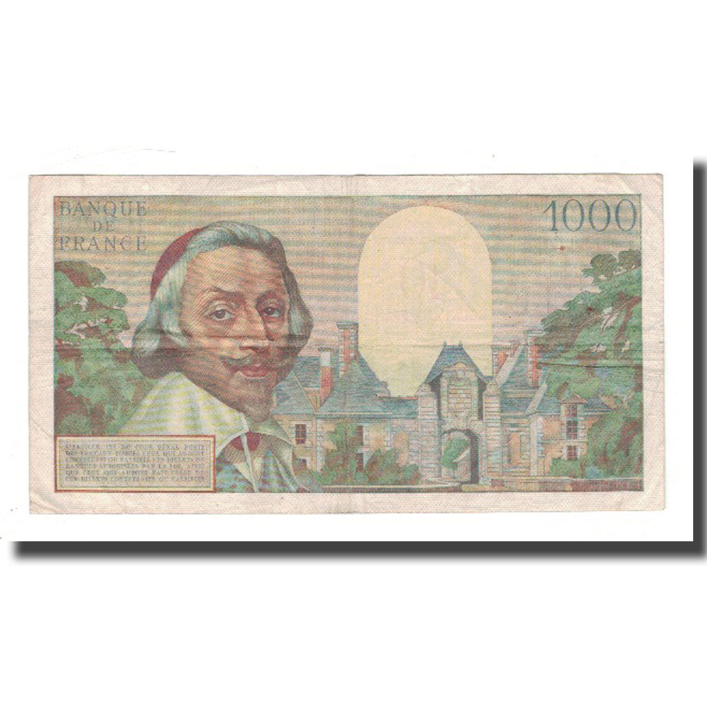 Frankrijk, 10 Nouveaux Francs on 1000 Francs, 1957, 1957-03-07, TB