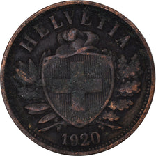 Münze, Schweiz, 2 Rappen, 1920