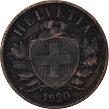 Monnaie, Suisse, 2 Rappen, 1920