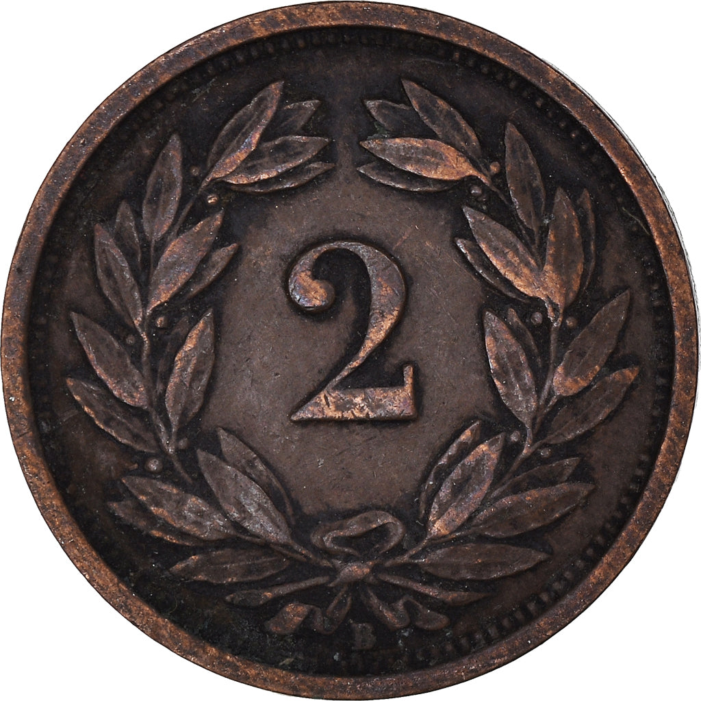Münze, Schweiz, 2 Rappen, 1920