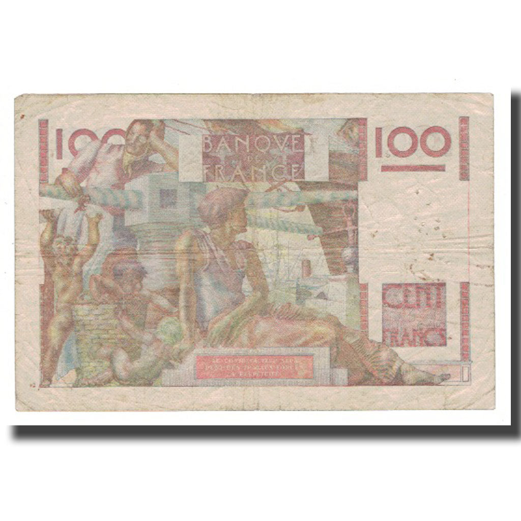 França, 100 Francs, 1953, 1953-02-05, AG(1-3), Fayette:28.37, KM:128e