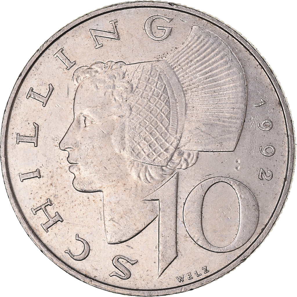 Coin, Austria, 10 Schilling, 1992