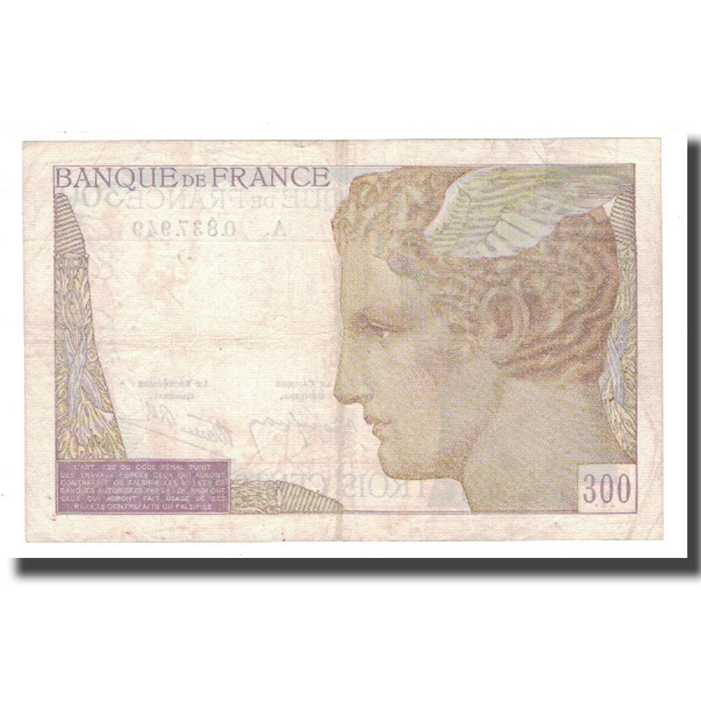 Frankreich, 300 Francs, 1938, 1938-10-06, S, Fayette:29.1, KM:87a