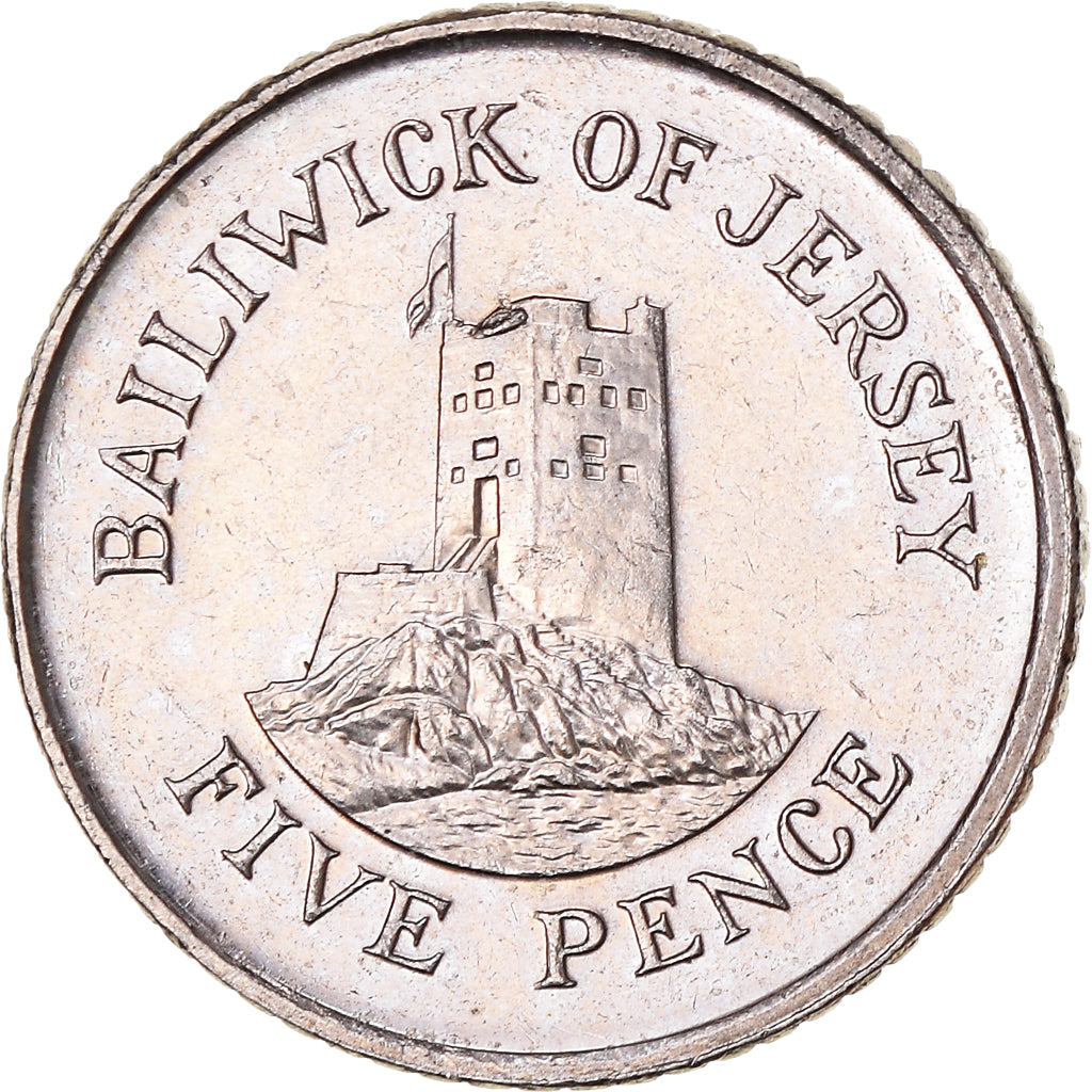 Moneta, Jersey, 5 Pence, 1998