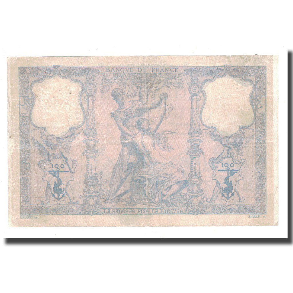 France, 100 Francs, 1906, 1906, VF(20-25), Fayette:21.20, KM:65d