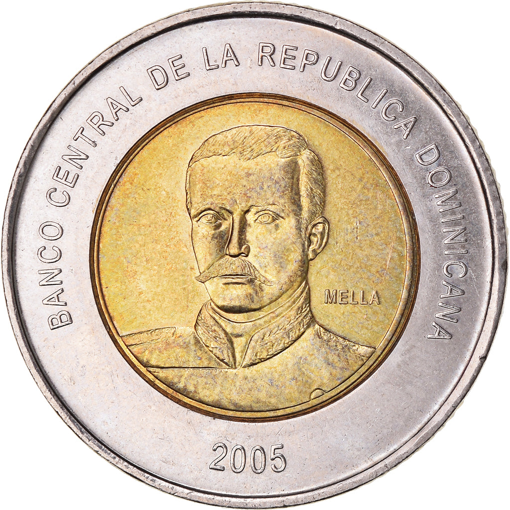 Coin, Dominican Republic, 10 Pesos, 2005