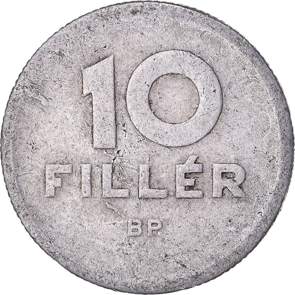 Moeda, Hungria, 10 Filler, 1959