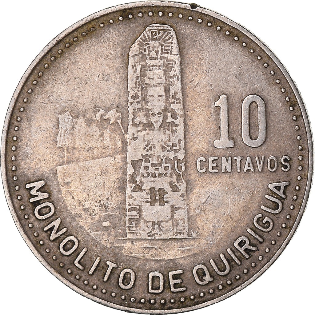 Coin, Guatemala, 10 Centavos, 1983