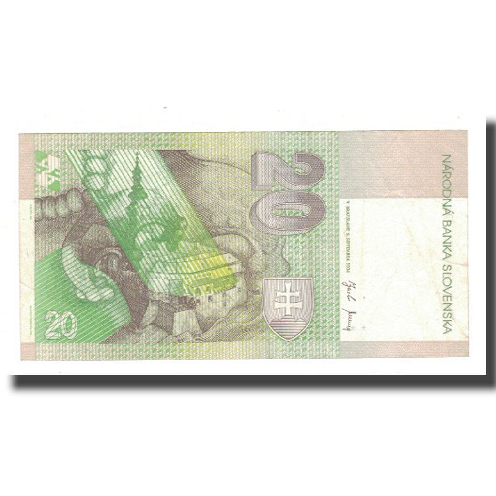 Banknote, Slovakia, 20 Korun, 2004, 2004-09-06, KM:20f, VF(20-25)