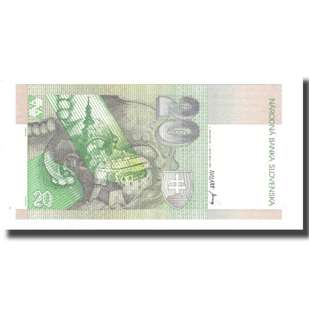 Banknote, Slovakia, 20 Korun, 1993, 1993-09-01, KM:20a, UNC(65-70)