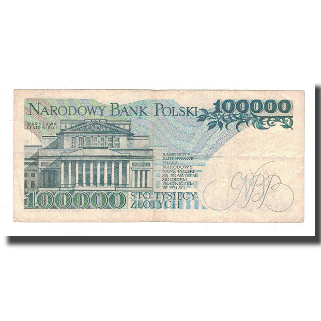 Billete, 100,000 Zlotych, 1990, Polonia, 1990-02-01, KM:154a, RC+