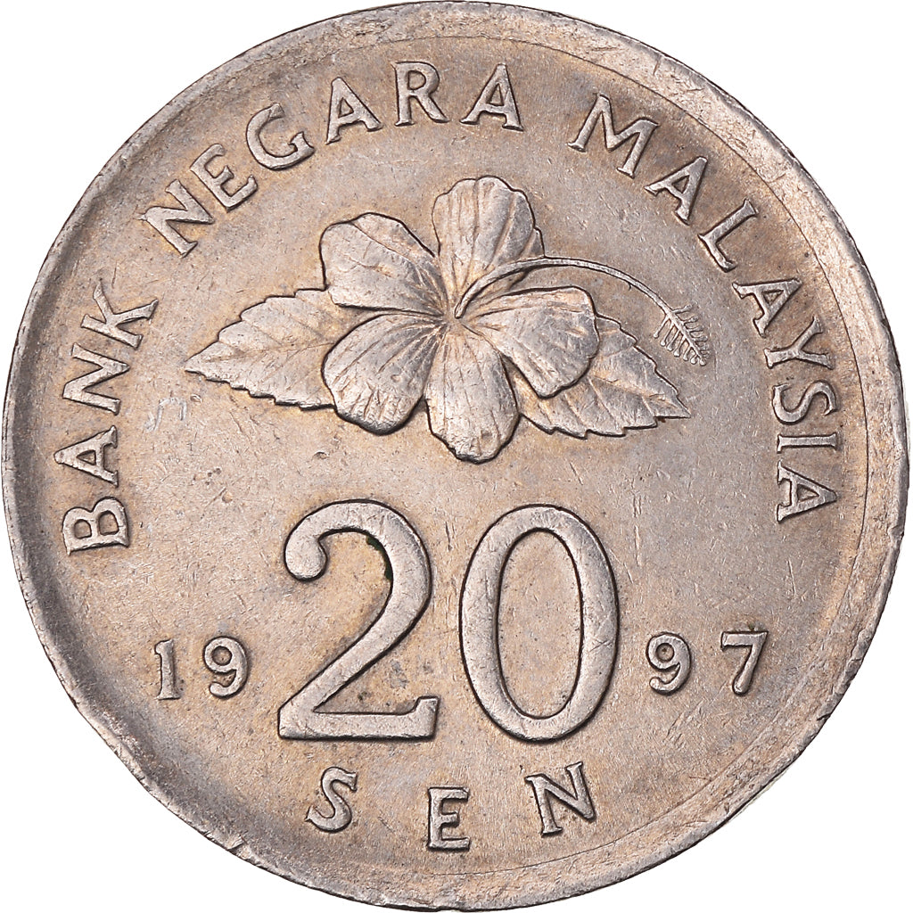 Monnaie, Malaysie, 20 Sen, 1997