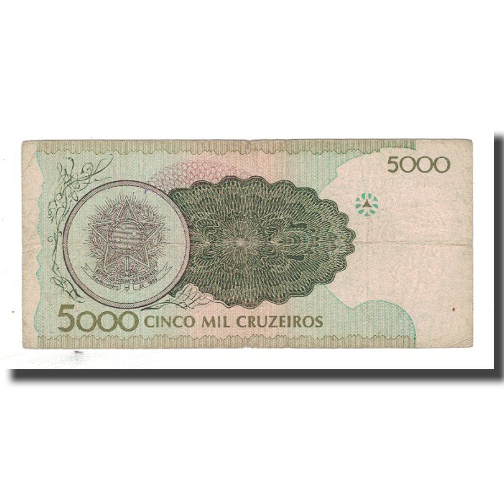 Banknote, Brazil, 5000 Cruzeiros, KM:227, F(12-15)