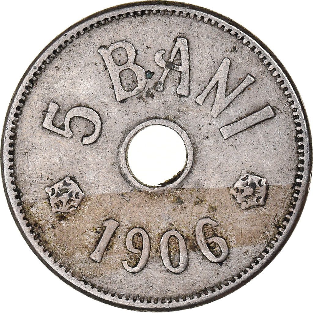Moneda, Rumanía, 5 Bani, 1906