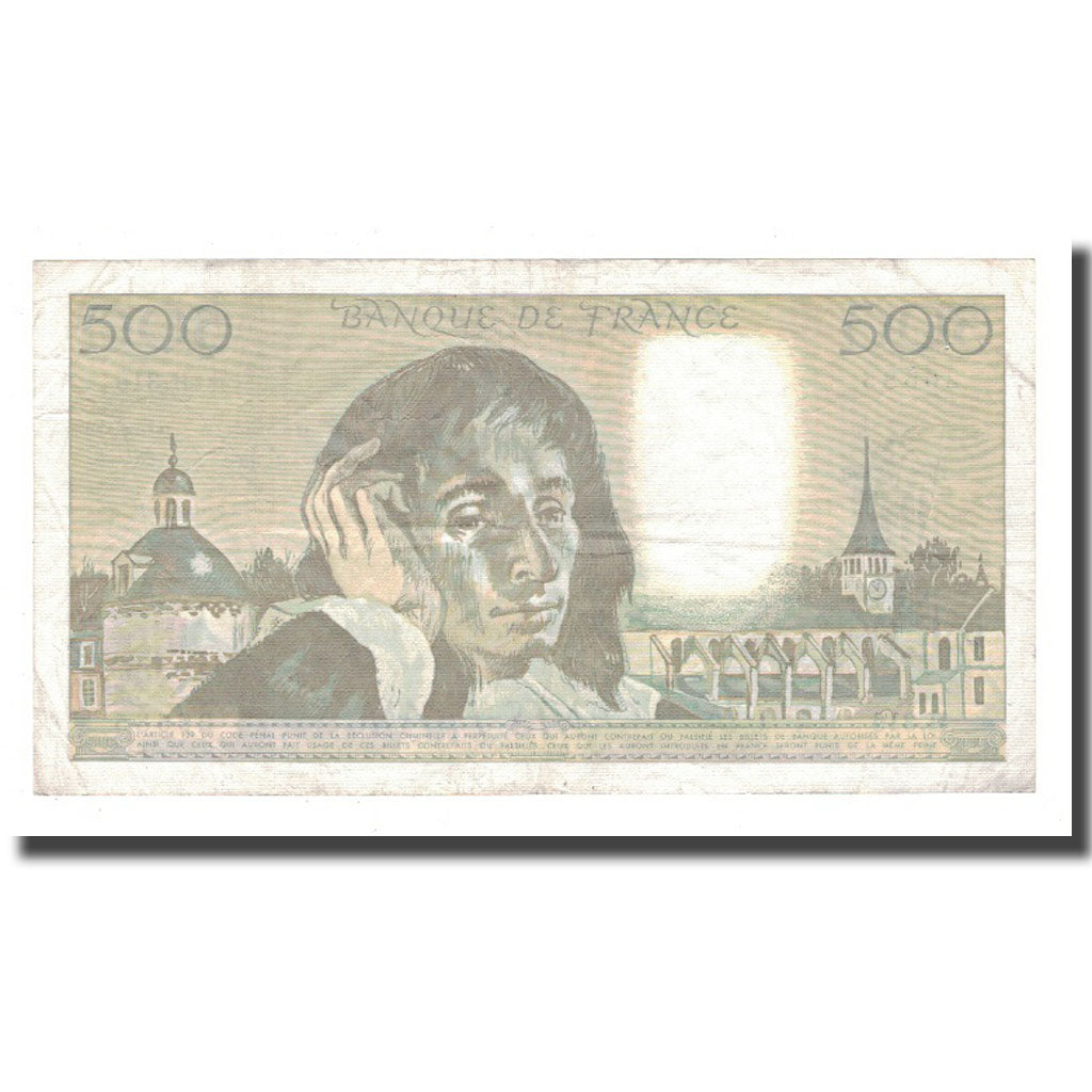 Frankreich, 500 Francs, 1990, 1990-07-05, SS, Fayette:71.44, KM:156h